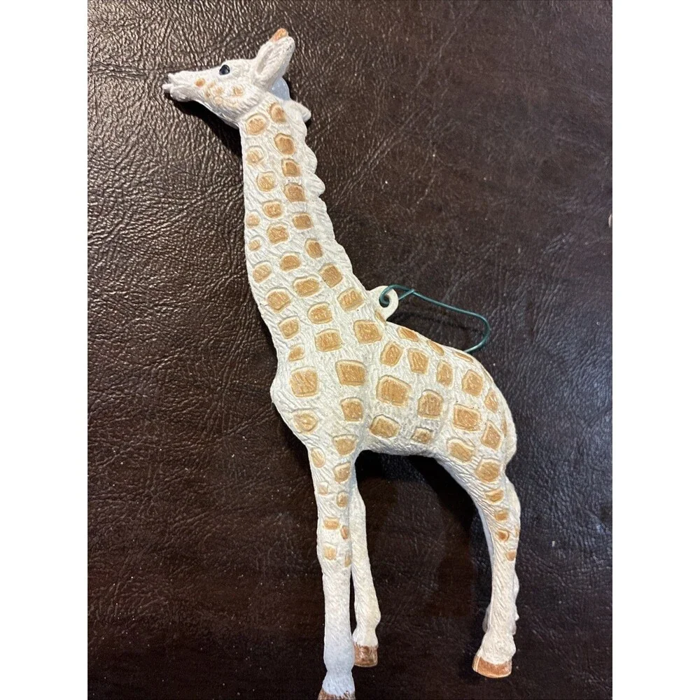 Target Wondershop Giraffe White Gold Christmas Tree Ornament 2023 Set
